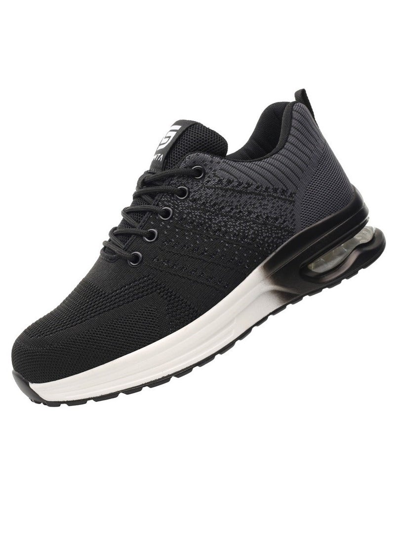 SLIMTA Men Women Safety Shoes Non-Slip Steel Toe Cap Trainers Mesh Breathable Lightweight Comfortable Puncture Proof Industrial Shoes - Image 3